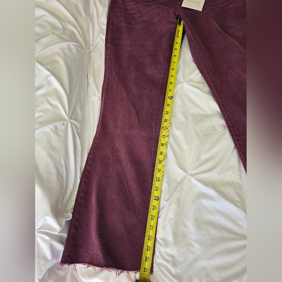 NWT Lovervet Midrise Boot Cut Burgundy Purple Size 16W Jeans - Picture 4 of 7